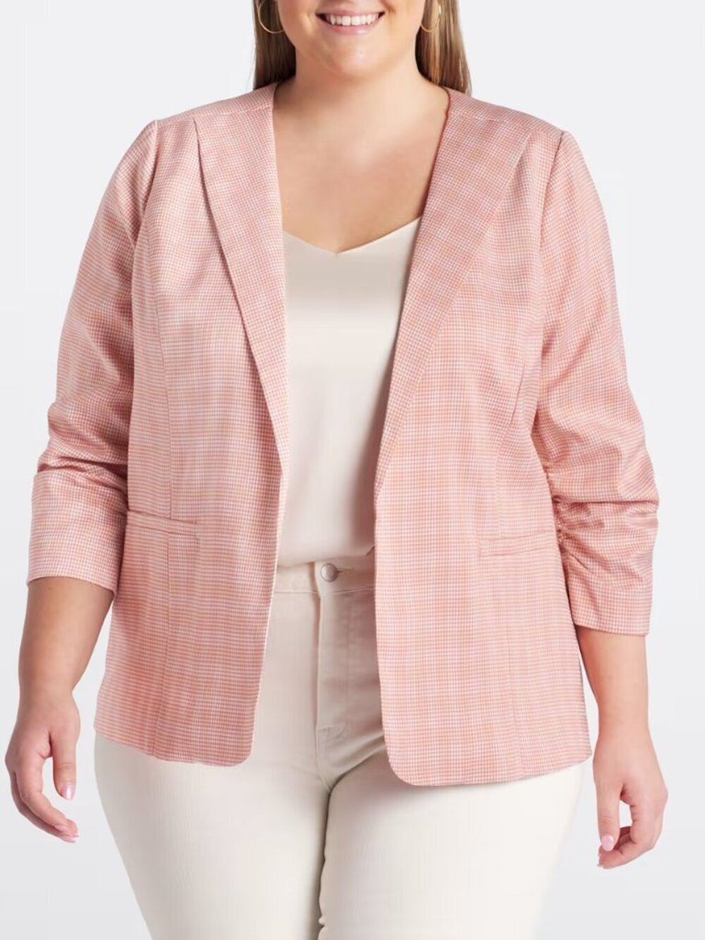 Gingham Blazer